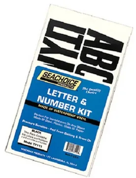 Letters And Numbers Kit White 148 pcs unisex - Seachoice - FashionsVida