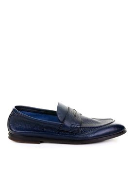 Barrett Mocassino Blu In Pelle