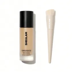 Pcs] Skinfinite Set de Base Hidratante & Brocha Marca de Belleza Cosmética Maquillaje para Mujeres y Niñas
