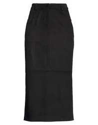 Midi-Rock Damen Schwarz 34,36,40 Damen