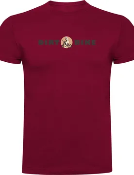 Maglietta A Maniche Corte Dirt Bike Dark Red - Kruskis - FashionsVida