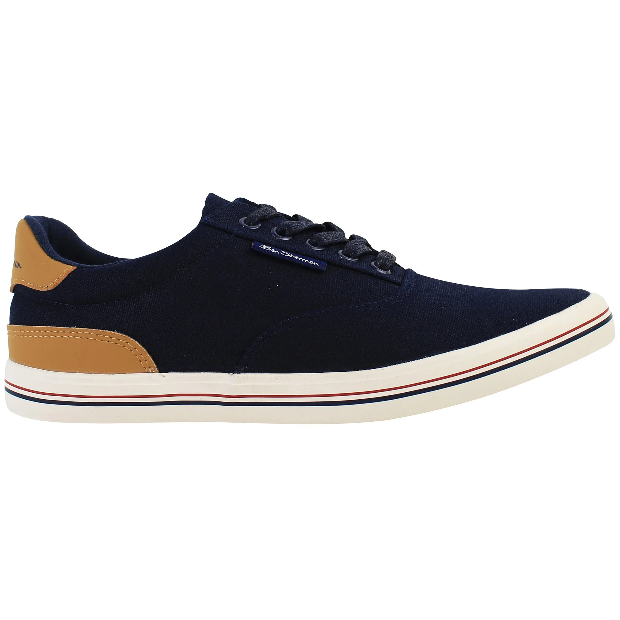 Lester Mens Navy Plimsolls - Size Uk 12 - Ben sherman - FashionsVida