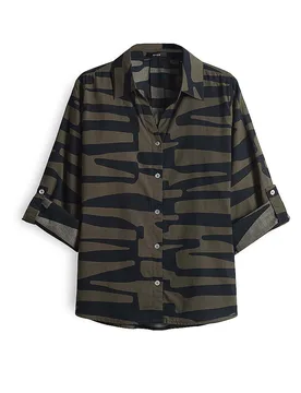 Opus Blouse FUMANI olive 36 - Opus - FashionsVida