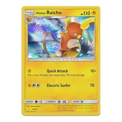 Pokemon Trainer Kit: Alolan Raichu Deck 30/30 Alolan Riachu (Holo)