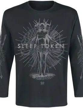 Langarmshirt - Rain Mineral - S bis XL - für Männer - Größe XL - schwarz - Lizenziertes Merchandise! - Männer - male - Sleep Token - FashionsVida