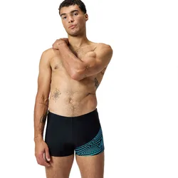 Medley Logo Swimming Boxer Black / Picton Blue UK 38 Men