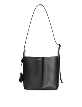 Borsa a secchiello media in pelle Bilbao