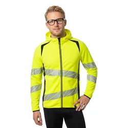 Sweat-shirt à Zip Accelerate Safe 19284 Hi-Vis Yellow / Dark Navy 2XL