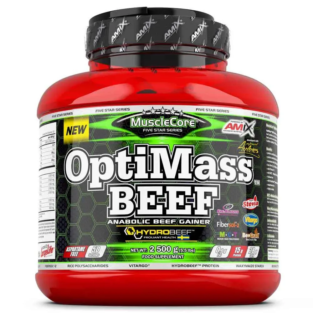 Massa Muscolare Optimass Beef Frutti Di Bosco 2.5kg - Amix - FashionsVida