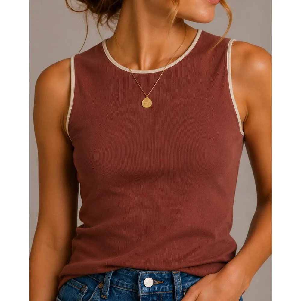 Vila - Top de mujer de canalé - Vila - FashionsVida