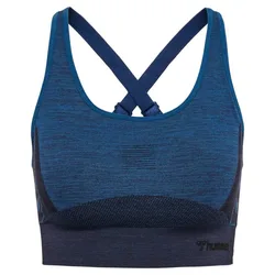 Top De Sport Cleaa Seamless Insignia Blue Melange XS