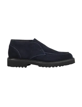 Scarpe stringate basse uomo - chukka adler elastico visone - nero - DOUCAL'S - FashionsVida