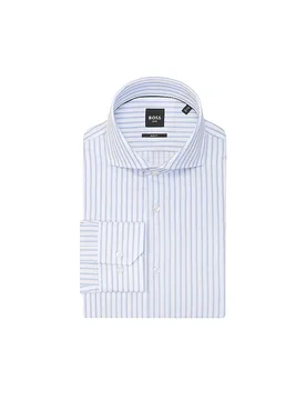 Camisa Slim Fit azul claro 44 - BOSS - FashionsVida