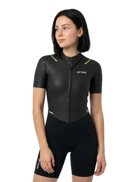 Aesir Thermal Swimrun Short Sleeve Shorty Black S Women - Orca - FashionsVida