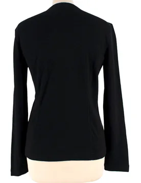 Jil Sander Black Wool Blend Top - Jil Sander - FashionsVida