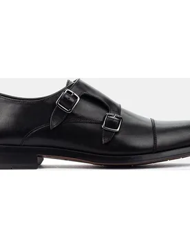 Bluchers Empire de hombre en piel con puntera recta y doble hebilla - Martinelli - FashionsVida