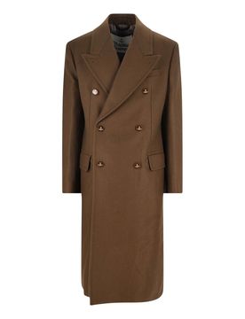 Cappotto Doppiopetto In Lana E Cashmere