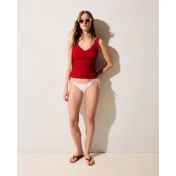 Braguita bikini textura y topos de mujer