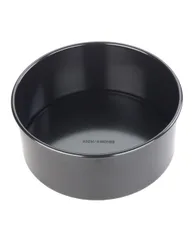 Carbon Steel 20cm Deep Round Cake Tin Black