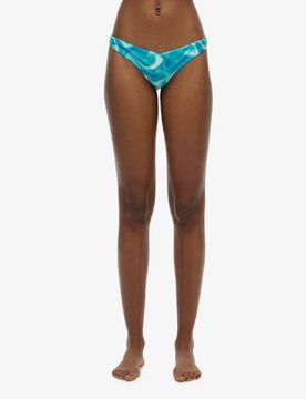 Superdry Damen Raffinierte Bikinihöschen mit Print Hellblau - Größe: 40