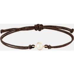Pulsera The Moment dorada con perla