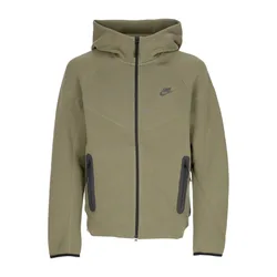 Felpa Leggera Cappuccio Zip Uomo Tech Fleece Full-zip Windrunner Hoodie Medium Olive/black