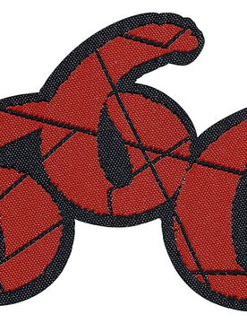 Gothic Patch - Cut-Out - schwarz/rot - None - unisex