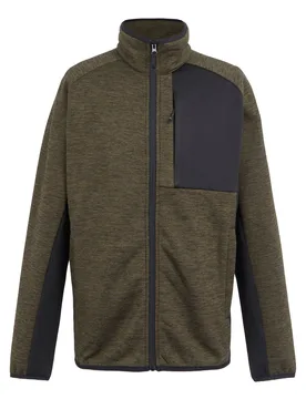 Mens Shorston Fleece Jacket (Crocodile Marl) - Black/brown - Size Large - Regatta - FashionsVida