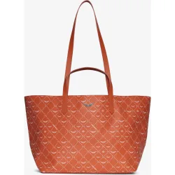 Zadig & Voltaire - Bolso shopper de mano monograma grande de lona