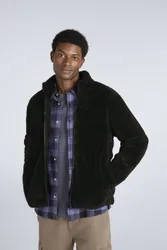 Teddy Mens Fleece Jacket - Black