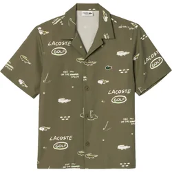 LACOSTE T-Shirt Woven, khaki xxl
