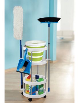 Mobiles Putzcenter grau weiss