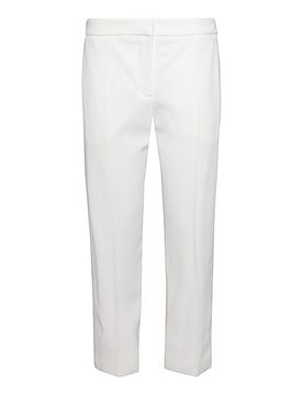 Pantaloni bianchi in misto viscosa