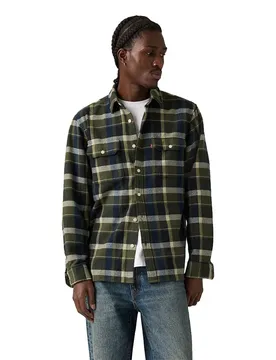 Camicia A Maniche Lunghe Jackson Worker Medina Plaid Deep M