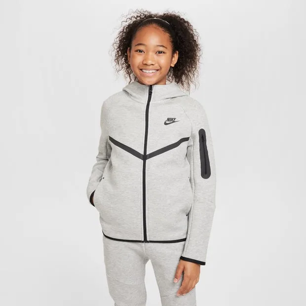 Tech Fleece Kid's Hoodies - Grey - Size M - Poly Fleece - Grey - Size: Medium - Nike - FashionsVida