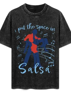 Copy of I love salsa - Funny Jazz Gift T-Shirt Casual Breathable Short Sleeve Top - Aliexpress - FashionsVida