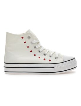 Sneakers In Tela 102 Bianche 37