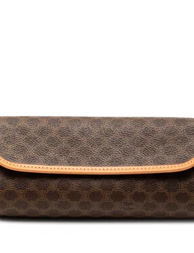 Macadam Coated Canvas Clutch - Celine - FashionsVida