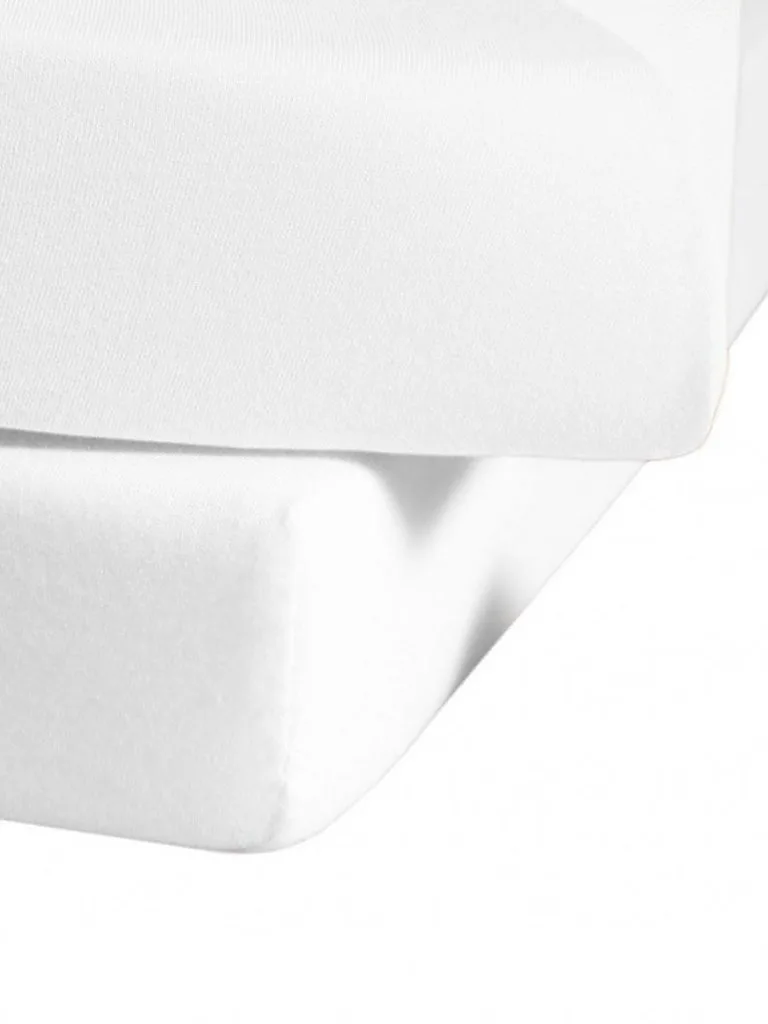 Sábana bajera ajustable de punto jersey 180x200cm (Blanco) blanco - Fleuresse - FashionsVida