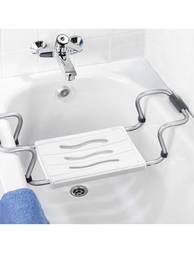 Badewannensitz "SECURA" weiss silber