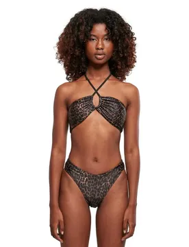 Bikini Aop Hot V Brown Leo XL