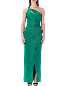 Versace Viscose-Jersey Draped Gown