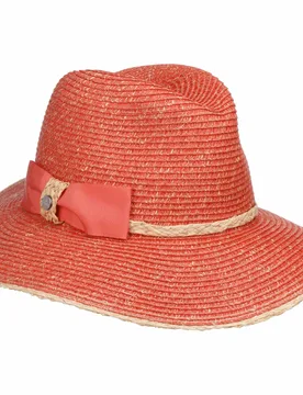 Valcesta Straw Hat by - coral - Damen - Size: One Size - Lierys - FashionsVida