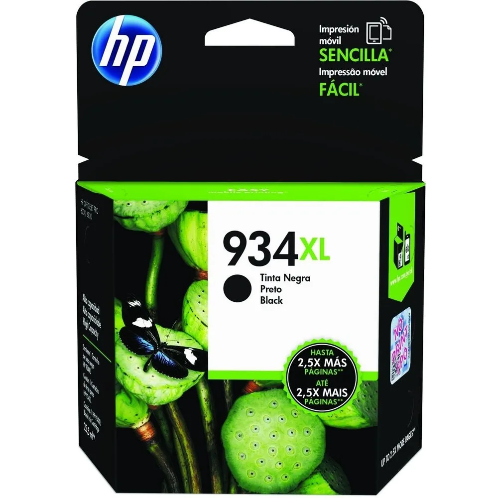 Cartucho de tinta original 934 XL negro (C2P23AE) - HP - FashionsVida