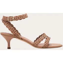 Sandalias de tacón trenzadas
