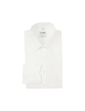 Chemise Body Fit Manches Extra Longues blanc 43 - Olymp Level Five - FashionsVida