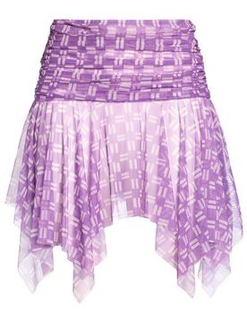 Minirock Damen Violett L Damen