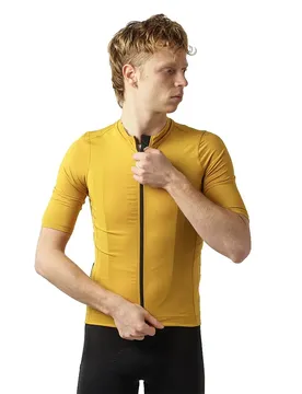 Maglia A Maniche Corte Ride Mustard Yellow