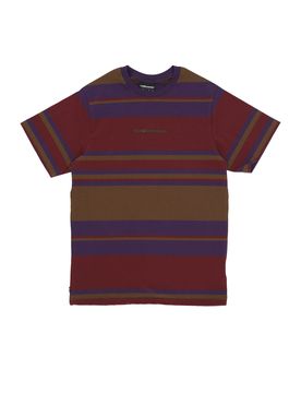 Maglietta Uomo Stone Stripe Tee Burgundy
