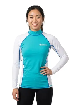 Rash Guard Manches Longues Tijuana White / Acqua M